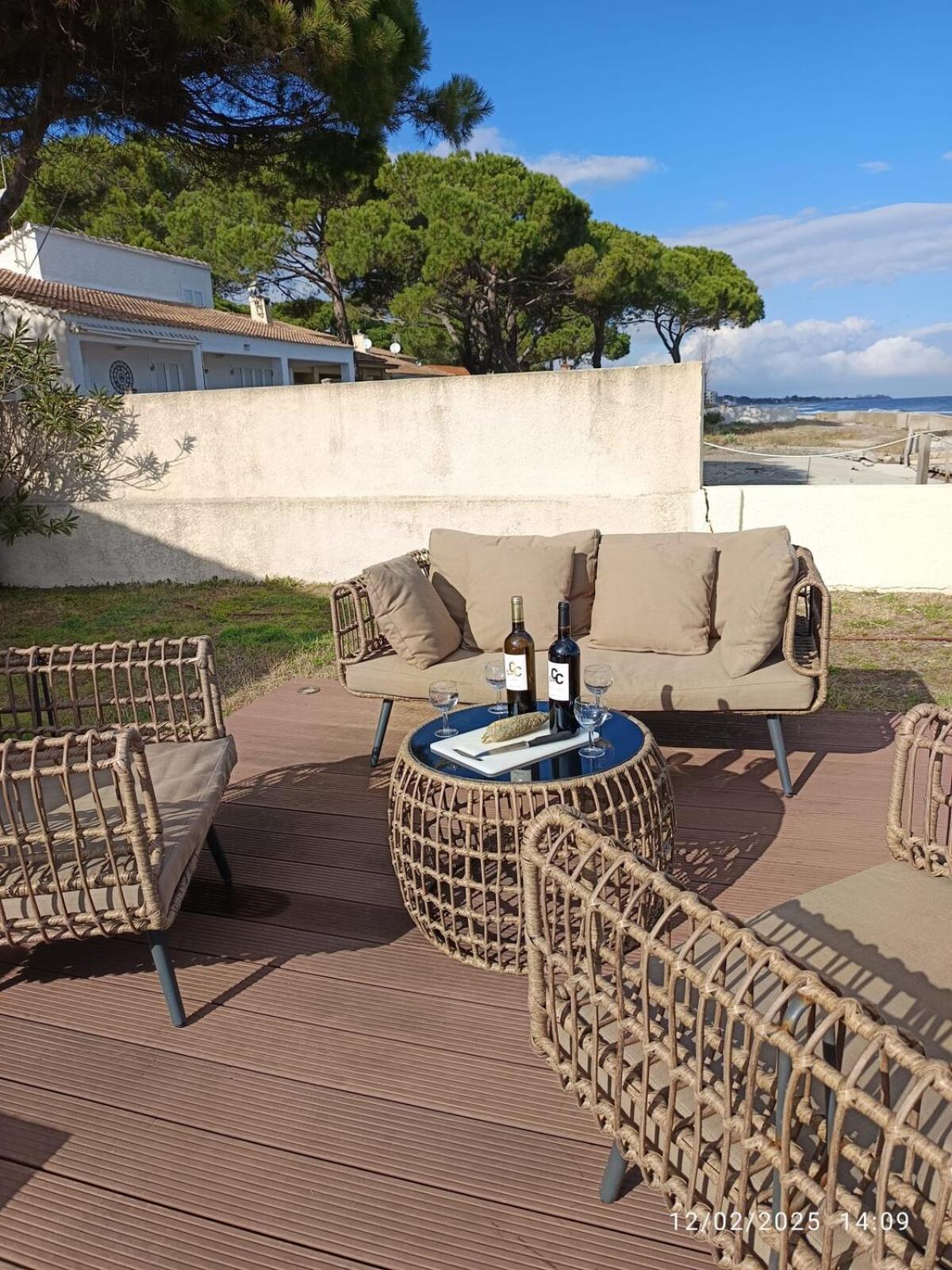 Bord De Mer, Pieds Dans L'Eau, Vue Panoramique San-Nicolao Exterior foto