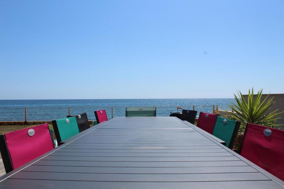 Bord De Mer, Pieds Dans L'Eau, Vue Panoramique San-Nicolao Exterior foto